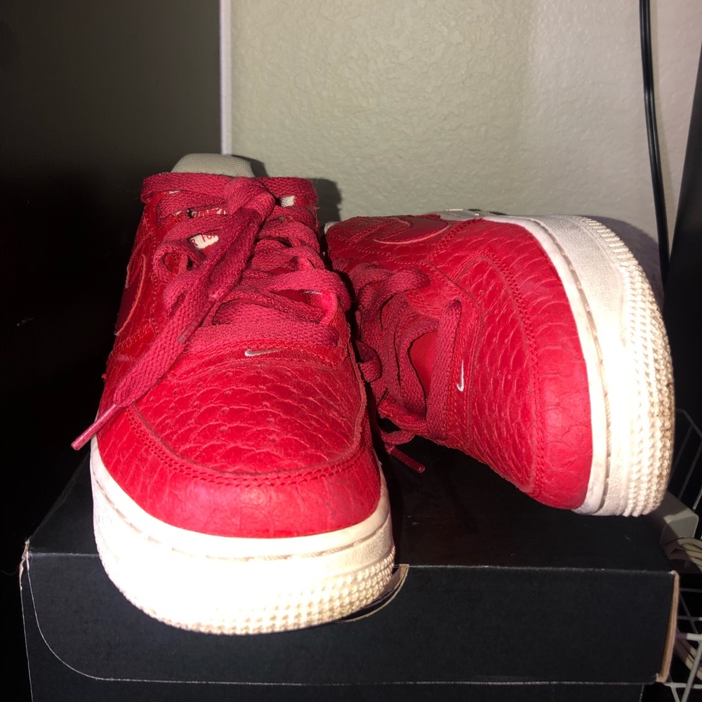 red snake skin air force 1 (5.5Y)🍓